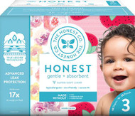 The Honest Company Club Box Size 3 Rose Blossom And Strawberries -- 68 Diapers