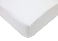 American Baby Heavenly Soft Chenille Crib Sheet White -- 1 Sheet