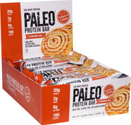 Julian Bakery Paleo Egg White Protein Bar Cinnamon Roll -- 12 Bars