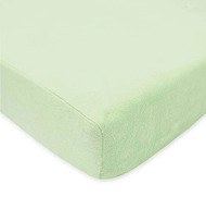American Baby Heavenly Soft Chenille Crib Sheet Celery -- 1 Sheet