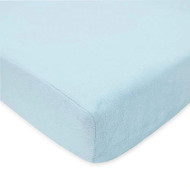 American Baby Heavenly Soft Chenille Crib Sheet Blue -- 1 Sheet