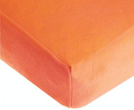 American Baby Heavenly Soft Chenille Crib Sheet Orange -- 1 Sheet