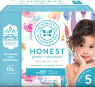The Honest Company Club Box Size 5 Rose Blossom and Painted Feathers -- 50 Diapers