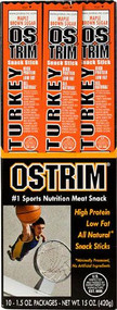 Ostrim Natural Turkey Snack Stick Maple Brown Sugar -- 10 Sticks