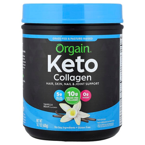 <img alt="Orgain, Keto Collagen Protein Powder, Vanilla Bean, 14.1 oz (400 g)" title="Orgain, Keto Collagen Protein Powder, Vanilla Bean, 14.1 oz (400 g),851770007382"