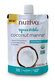 3 PACK of Nutiva Coconut Manna Coconut -- 6.2 oz