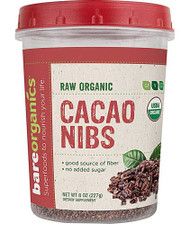 BareOrganics Nibs Raw Cacao -- 8 oz