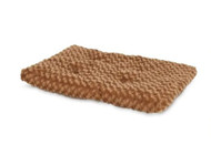 Petmate Plush Kennel Mat 23.5 x 16.5 Inches Tobacco Brown -- 1 Mat