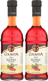 Colavita Aged Red Wine Vinegar -- 17 fl oz Each / Pack of 2