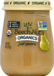 Beech-Nut Organic Stage 1 Pears -- 4 oz Each / Pack of 10