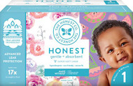 The Honest Company Club Box Size 1 Rose Blossom and Sliced Fruit -- 80 Diapers