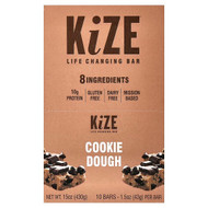 <img alt="KiZE Life Changing Bar, Cookie Dough, 10 Bars, 1.5 oz (43 g) Each" title="KiZE Life Changing Bar, Cookie Dough, 10 Bars, 1.5 oz (43 g) Each,854198004186"