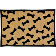 3 PACK of Loving Pets Bella Fashion Feeding Mat - Dancing Bones -- 1 Piece
