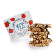 The YES Bar Vegan Gluten Free Real Food Low Sugar Paleo Snack Bar Strawberry Coconut -- 6 Bars