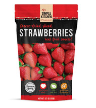 Simple Kitchen Freeze-Dried Sliced Strawberries -- 6 Pack
