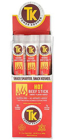 Tomer Kosher Beef Sticks Hot -- 24 Sticks