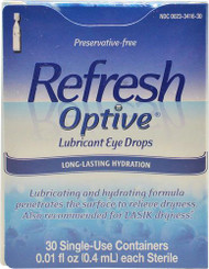Refresh Optive Lubricant Eye Drops -- 30 Vials