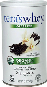 Teras Whey Grass Fed Organic Whey Protein Bourbon Vanilla -- 12 oz