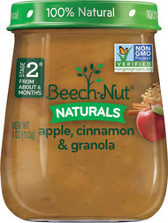 Beech-Nut Naturals Stage 2 Apple, Cinnamon & Granola -- 4 oz Each / Pack of 10