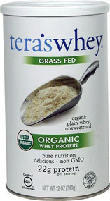 Teras Whey Grass Fed Organic Whey Protein Plain -- 12 oz