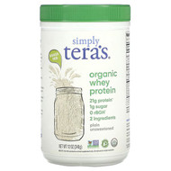 <img alt="Simply Teras, Organic Whey Protein, Plain Unsweetened, 12 oz (340 g)" title="Simply Teras, Organic Whey Protein, Plain Unsweetened, 12 oz (340 g),850628002586"