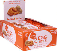 NuGo Nutrition Egg White Fruit and Nut Protein Bars Peanut Butter -- 12 Bars