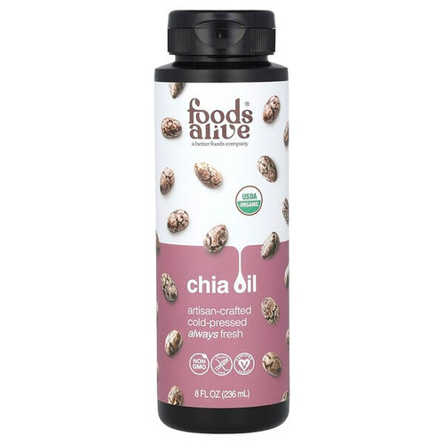 <img alt="Foods Alive, Organic Chia Oil, 8 fl oz (236 ml)" title="Foods Alive, Organic Chia Oil, 8 fl oz (236 ml),891551000423"