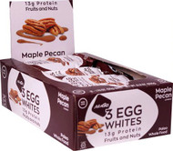 NuGo Nutrition Egg White Fruit and Nut Protein Bars Maple Pecan -- 12 Bars