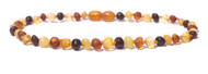 Charlie Banana Amber Necklace 11" Boroque - Raw Multi P -- 1 Necklace