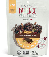 3 PACK of Patience Fruit & Co Chococrunch Bites Dark Chocolate & Chai Spices -- 3.35 oz