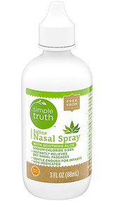 3 PACK of Simple Truth Saline Nasal Spray with Aloe -- 3 fl oz