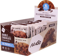 NuGo Nutrition Protein Cookies Double Chocolate -- 12 Cookies