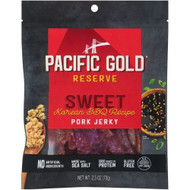 3 PACK of Pacific Gold Reserve Pork Jerky Sweet Korean BBQ -- 2.5 oz