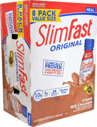 SlimFast Original RTD Meal Replacement Shake Creamy Milk Chocolate -- 8 Pack