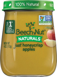 Beech-Nut Naturals Stage 1 Just Honeycrisp Apple -- 4 oz Each / Pack of 10