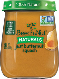 Beech-Nut Naturals Stage 1 Baby Food Just Butternut Squash -- 4 oz Each / Pack of 10