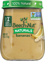 Beech-Nut Naturals Stage 1 Bananas -- 4 oz Each / Pack of 10