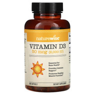 <img alt="NatureWise, Vitamin D3, 50 mcg (2,000 IU), 360 Softgels" title="NatureWise, Vitamin D3, 50 mcg (2,000 IU), 360 Softgels,858081006400"
