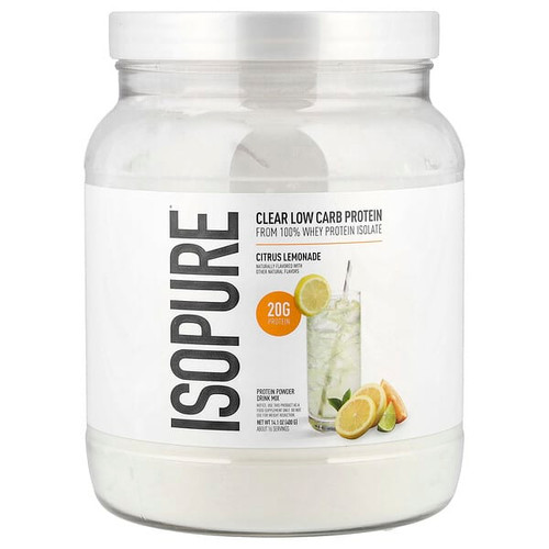 <img alt="Isopure, Clear Low Carb Protein Powder, Citrus Lemonade, 14.1 oz (400 g)" title="Isopure, Clear Low Carb Protein Powder, Citrus Lemonade, 14.1 oz (400 g),089094025038"