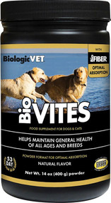BiologicVET BioVites Food Supplement for Dogs & Cats Natural -- 14 oz