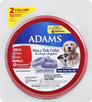 Adams Flea and Tick Collar For Dogs and Puppies -- 2 Collars
