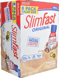 SlimFast Original RTD Meal Replacement Shake Cappuccino Delight -- 8 Bottles