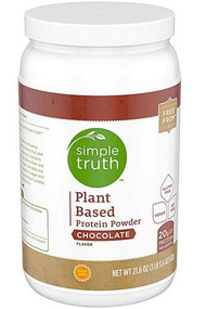 Simple Truth Plant Based Protein Powder Chocolate -- 21.6 oz