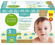 Simple Truth Diapers Value Box Size 3 -- 68 Diapers