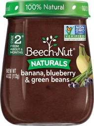 Beech-Nut Naturals Stage 2 Banana, Blueberry & Green Beans -- 4 oz Each / Pack of 10