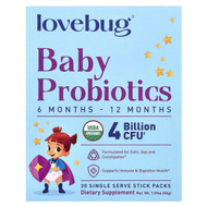 <img alt="LoveBug Probiotics, Baby Probiotics, 6-12 Months, 4 Billion CFU, 30 Single Serve Stick Packs" title="LoveBug Probiotics, Baby Probiotics, 6-12 Months, 4 Billion CFU, 30 Single Serve Stick Packs,861383000335"