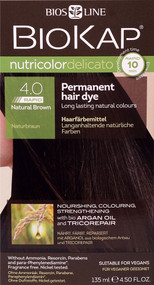 BioKap Nutricolor Delicato Permanent Hair Dye 4.0 Natural Brown -- 4.67 fl oz