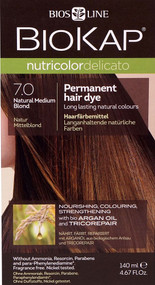 BioKap Nutricolor Delicato Permanent Hair Dye 7.0 Natural Medium Blond -- 4.67 fl oz