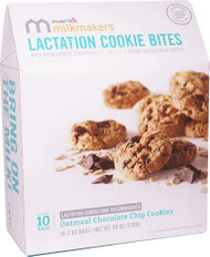 Munchkin Milkmakers Lactation Cookie Bites Oatmeal Chocolate Chip -- 10 Bags