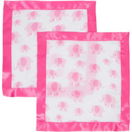 MiracleWare Muslin Serenity Blanket Pink Elephants -- 1 Piece
